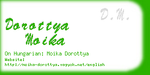 dorottya moika business card